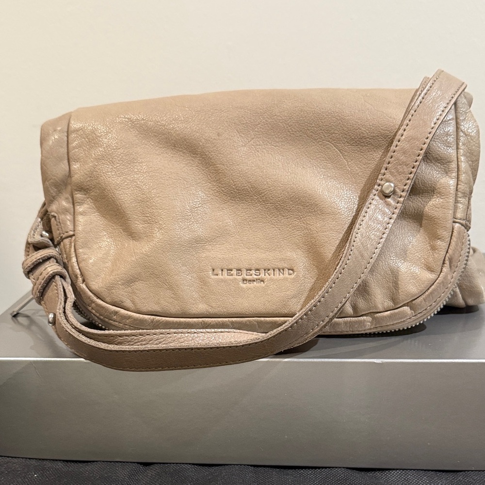 Liebeskind Beige Leather Crossbody Bag